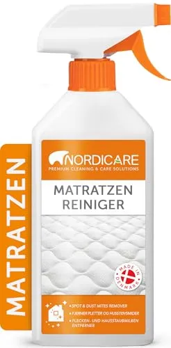 Nordicare Matratzenreiniger [500ml] Spray für Matratze und Bettwäsche, Matratzen Reinigungsmittel, Bettreiniger, Matratzen Reiniger Geruchsentferner