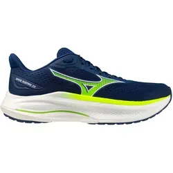 Mizuno Wave Inspire 22 Stabilitätsschuh Herren - Blau/Gelb, Größe 43 - Erlebe den Mizuno Wave Inspire 22, den idealen Stabilitätsschuh für Läufer. Hoher Tragekomfort, langlebiges Material und optimale Dämpfung für jede Strecke – perfekt für Straßen und Trails.
