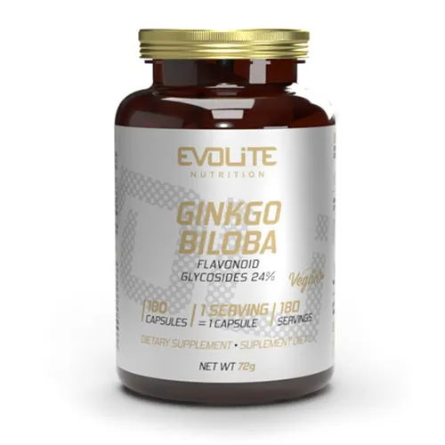Evolite Ginkgo Biloba 180 Vegan Kapseln Premium Ginko Hochdosiert