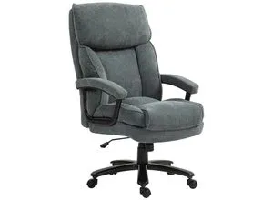 HOMCOM Ergonomischer Bürostuhl mit Wippfunktion in grau von HOMCOM