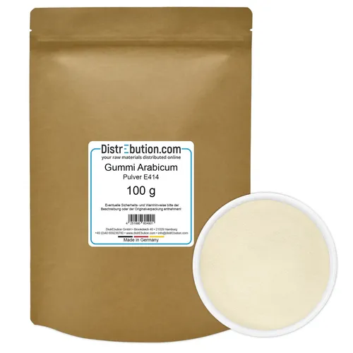 Gummi Arabicum Pulver 100g Verdickungsmittel Bindemittel E414 Gum Arabic