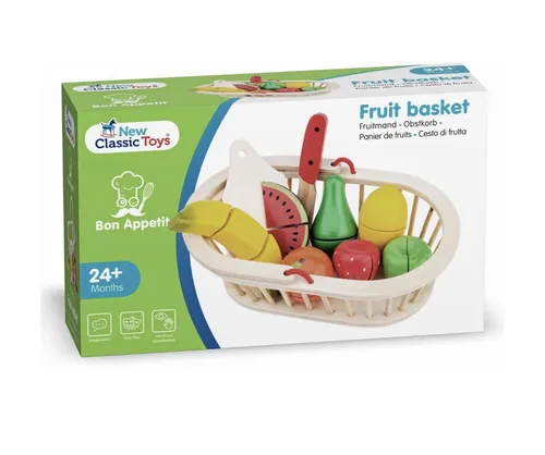 New Classic Toys - Fruit Basket - Obstkorb - Holzspielzeug - Ab 3 Jahren