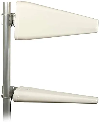 Hochleistungsantenne 2G 3G LTE 5G Log Antenne mit 800MHz, 1800, 2600, 3800 MHz 20dBi - inklusive 10Meter Twin-Antennenkabel MIMO Multiband