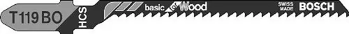 Bosch Accessories 2609256717 Stichsägeblatt HCS, T 119 BO Basic for Wood 2 Stück