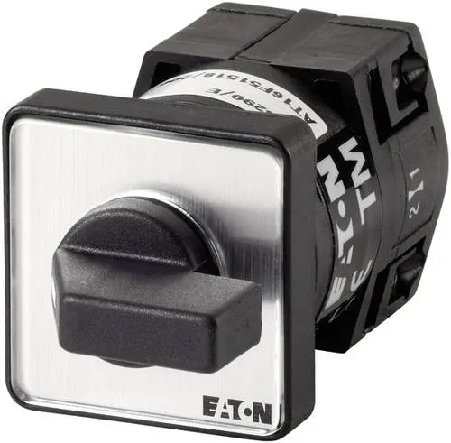 Eaton TM-1-8291/E Nockenschalter 10A - Robuster 90° Schalter in Grau und Schwarz - Steckverbinder Zubehör mit 10A Leistung, ideal für zuverlässige Steuerung in Industrieanwendungen.