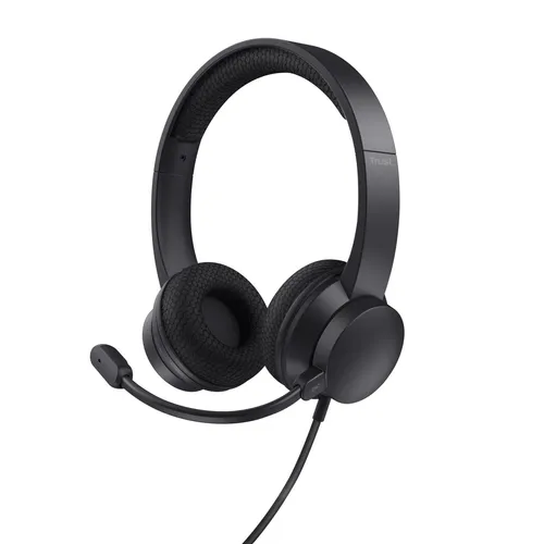 Trust Ayda USB Headset - On-Ear mit Noise Cancelling Mikrofon, 65% aus Recyclingkunststoff, leicht und ideal für lange Videokonferenzen