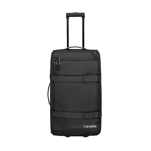 travelite Kick Off Trolley - 68 cm Weichgepäck-Trolley, grau, leicht und ideal für Reisen