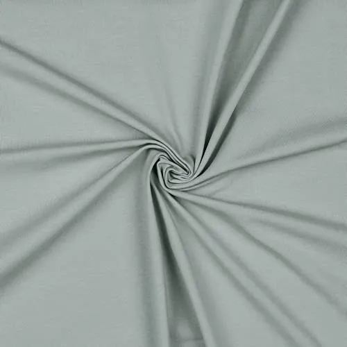 0,5m Bio Jersey Meterware Jerseystoff Baumwolle Oeko-Tex 67 Farben zur Auswahl, Farbe:035 - mausgrau