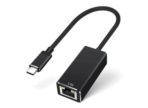 VALUE USB 3.2 Gen 2 Typ C zu 2.5-Gigabit-Ethernet Konverter - schnelles Netzwerk für PC und Notebook, einfache Installation ohne externe Stromversorgung
