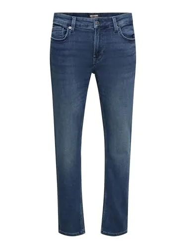 ONLY & SONS Skinny-fit-Jeans ONSLoom blau 29 - Jeans in dunkelblau mit Skinny-Fit für einen modernen Look, ideal für lässige Outfits und bequem im Alltag.