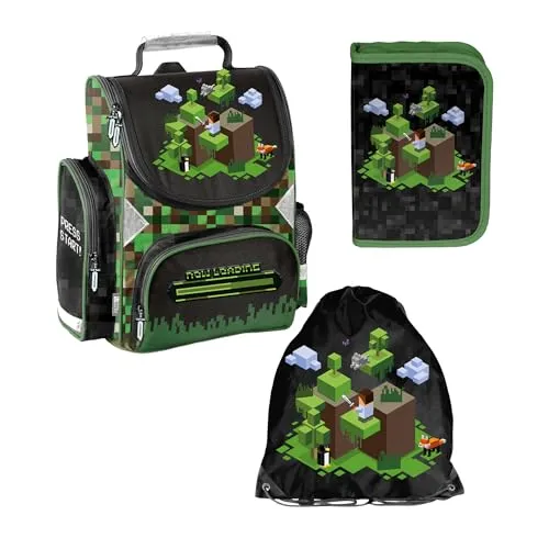 PASO Schulranzen Set für Jungen und Mädchen