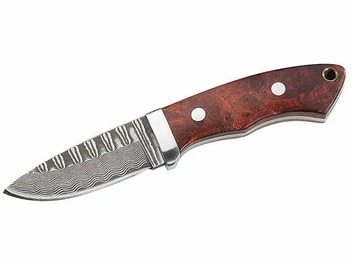 Herbertz Damaszener Messer – Bowie Knife mit Lederscheide von Herbertz