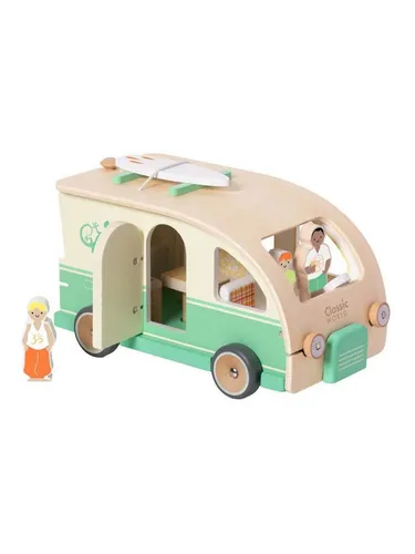 Classic World Wohnmobil - Spielzeug für kleine Entdecker - Puppenhäuser – Detailreiches Wohnmobil mit Küche, Toilette und Schlafplatz. Fördert kreatives Spiel und Feinmotorik, ideal für Abenteuerlustige ab 18 Monaten.