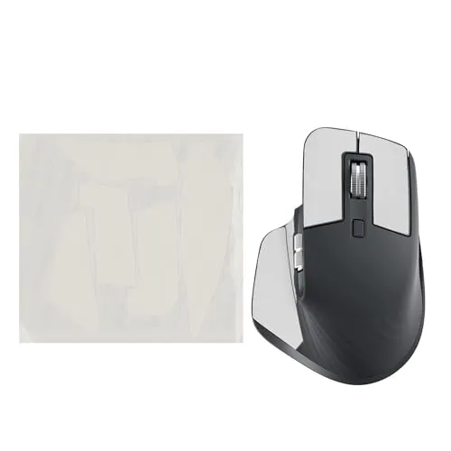 kwmobile Gaming Maus Grip Tape kompatibel mit Logitech MX Master 3S Maus - Rutschfestes Griffband für PC Maus - Weiß