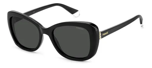 Polaroid Unisex PLD 4132/s/x Sonnenbrille, 807/M9 Schwarz, 53 - Sonnenbrille für Damen, mit schützendem Etui und modernem Design für optimalen UV-Schutz und Style.