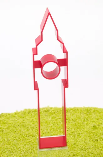 phil goods Ausstecher Ausstechform Big Ben in rot Kunststoff