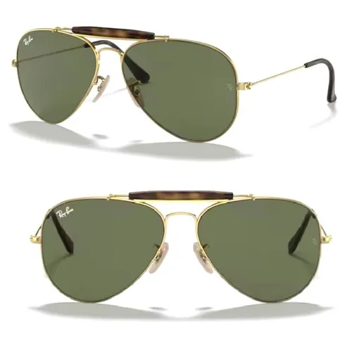 Ray-Ban Herren Rb 3029 Sonnenbrille - Gold (Dorado), One Size (62) - Sportbrillen mit schützendem Etui, stilvoll und ideal für Outdoor-Aktivitäten.