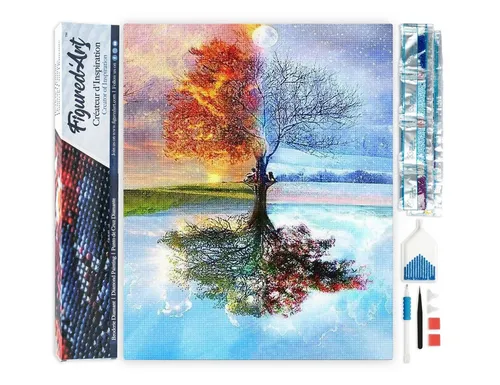 Figured'Art Diamond Painting Set 40x50 cm, ohne Keilrahmen - Entdecken Sie kreativen Spaß mit dem Figured'Art Diamond Painting Set im Format 40x50 cm! Ideal für entspannende DIY-Projekte, lässt es Ihnen die Freiheit, Ihre eigenen Kunstwerke zu gestalten.