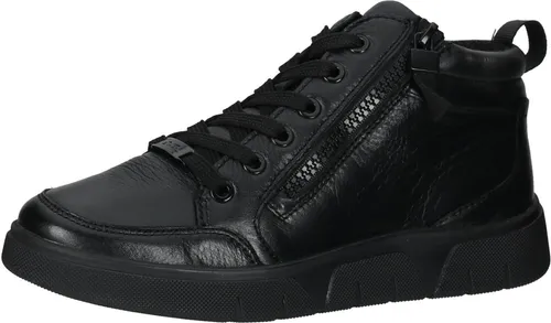 ara Sneaker Leder - Schwarz - 37,5 - Bequemer High Sneaker aus hochwertigem Leder mit seitlichem Reißverschluss für einfachen Einstieg. Die herausnehmbare HighSoft Innensohle sorgt für perfekten Komfort und optimale Anpassung.