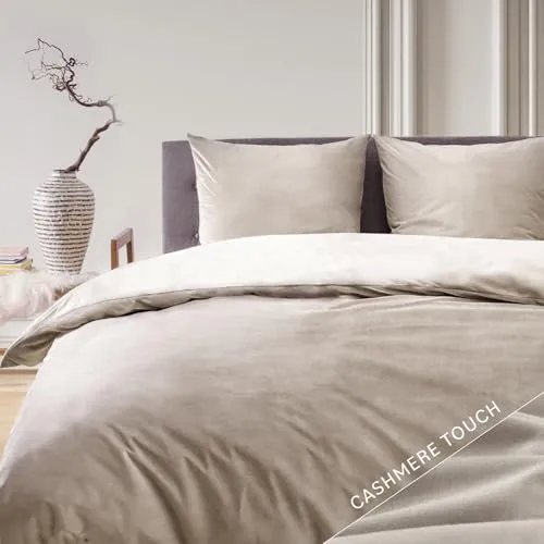 Blumtal Cashmere-Touch Plüsch Bettwäsche-Set