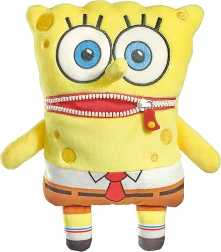 SpongeBob Plüschfigur, 25 cm - Sonstiges, weicher und kuscheliger Begleiter für Kinder und Fans von SpongeBob Schwammkopf