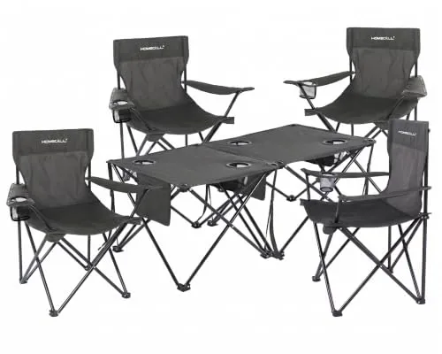 Homecall Campingstuhl Faltbar Set mit Campingtisch