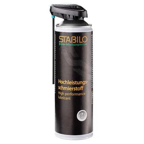 STABILO Befestigungstechnik Stabilo Hochleistungsschmierstoff 500 ml – Kriechöl, Ölspray, Schmiermittel, Haftschmierstoff – haftend, temperaturbeständig, vielseitig – für Maschinen, Werkzeuge, Metall, Fahrzeuge 770219