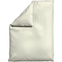 Schlafgut Bettdeckenbezug Knitted Jersey, Hellgelb - Pflegeleicht und Atmungsaktiv - Bettwäsche in Hellgelb, 155x220 cm, aus bio-Textil. Schadstoffgeprüft, bügelleicht und mit weicher Oberfläche für erholsamen Schlaf.