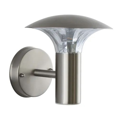 LED Wandleuchte 5W Edelstahl Gartenlampe 400 Lumen - Elegante Wandleuchte aus Edelstahl mit warmweißem LED Licht (3000°K) und 400 Lumen. Ideal für den Außenbereich: Terrasse, Balkon oder Eingangsbereich. Energieeffizient und langlebig mit 25.000 Stunden Lebensdauer.