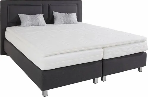 Boxspringbett anthrazit 180x200 cm mit Bonnell-Federkern von Westfalia