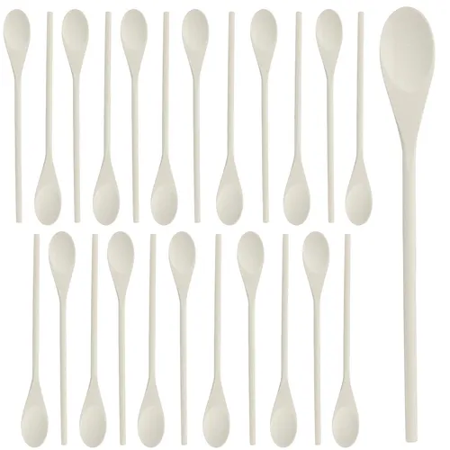 Kochlöffel Holz-Set 24er-Pack - Küchenutensilien, 30,2 cm lange, naturbelassene Holzlöffel, ideal für umweltbewusste Köche und vielseitig einsetzbar.