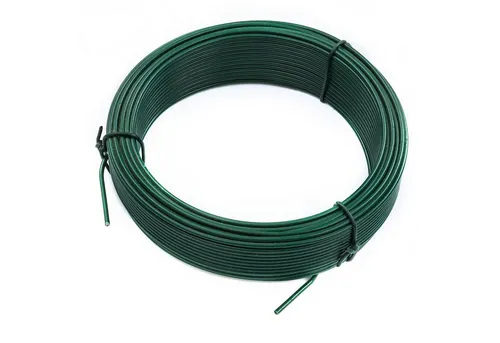 ESTEXO Bindedraht Basteldraht Draht 25m Gartenzaun 2,0 mm verzinkt grün