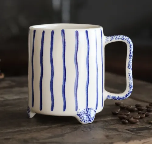 Kaffeetasse groß 400 ml | Cappuccino Tasse | Handgefertigt | Teetasse | Becher