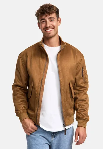 Indicode Lederimitatjacke Herren INFrosco Winterjacke Herrenjacke mit klassischer Bomberjacken-Silhouette