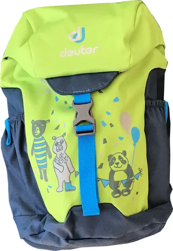 Deuter Schmusebär Kinderrucksack - 8 Liter - kiwi-arctic - Kindertaschen: Der Schmusebär ist der perfekte Begleiter für den Kindergarten mit reflektierendem Print für mehr Sicherheit und praktischem Kordelzug.