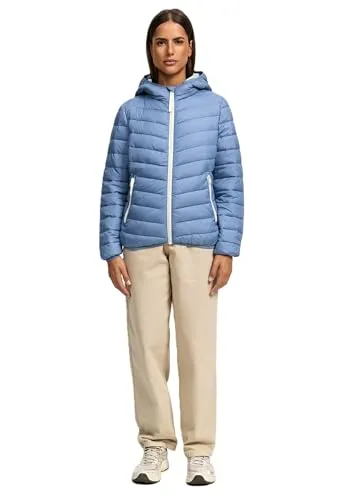 MARIKOO Damen Winterjacke B994 - Stylische Steppjacke mit Kapuze - Funktionsjacken: Warme Damen Winterjacke mit integrierter Kapuze, ideal für kaltes Wetter und mit praktischen Reißverschlusstaschen für Komfort und Stil.