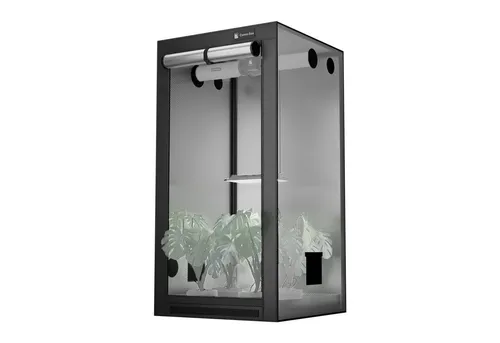 CannoBox Gewächshaus Growzelt 90x90x160 cm - Lichtdichte Growbox für den professionellen Einsatz, ausgestattet mit einem herausnehmbaren Bodentablett und robustem 1680D Oxford-Gewebe.