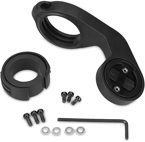 MMOBIEL GPS-Montagehalterung, kompatibel mit Garmin Baureihe Edge und GoPro, aerodynamisches Anti-Rutsch-Design, inkl. Abstandshalter und Inbus-Schlüssel