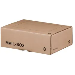 Mailbox Versandkarton Versandbox wiederverschließbar 249 x 175 x 79 mm Braun S