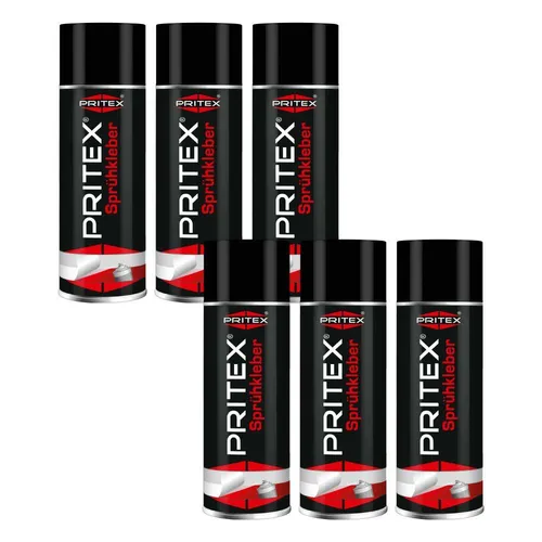 Sprühkleber 6 x 400 ml Kontaktkleber Kleber Sofortklebekraft