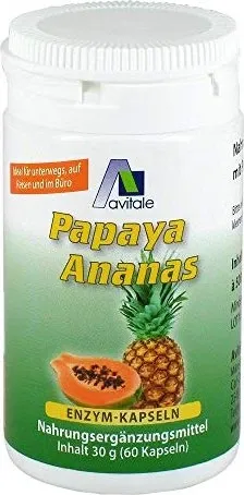 PAPAYA ANANAS Enzym Kapseln 60 St