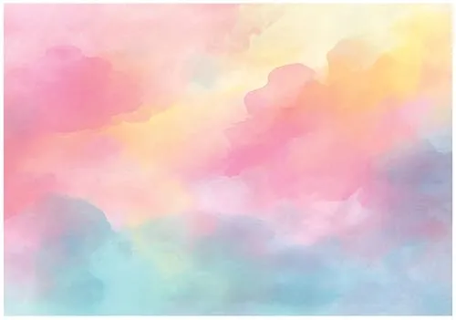 WallArena Vlies Fototapete - Für ein Mädchen - 250x175 cm - Fototapeten - Tapeten - für Wohnzimmer Schlafzimmer - Vliestapete Wandtapete Tapete 3D Effekt- inkl. Kleister - Wolken