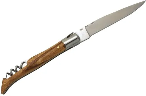 baladeo Laguiole Taschenmesser 'Tradition' Eschenholzgriff mit Korkenzieher