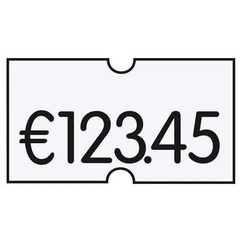 PrinterLabels AS Preisetiketten weiß ablösbar 21,6 x 12,0 mm