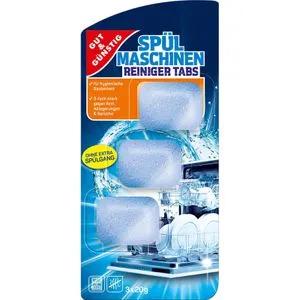 GutundGünstig Spülmaschinenreiniger, Maschinenpfleger, ohne extra Spülgang, 3 Tabs