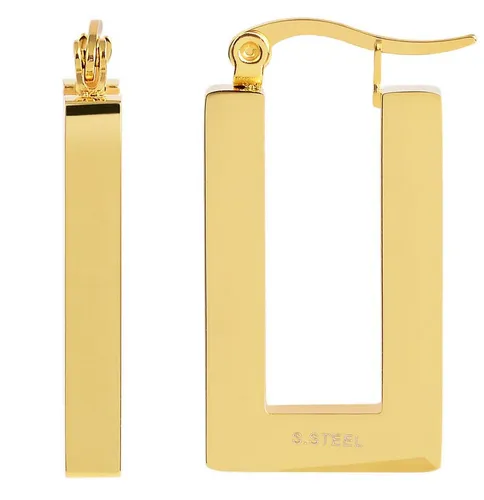 AKZENT Ohrring-Set Chicco Creolen Ohrringe Edelstahl silber Damen wasserfest (Paar), Damen Ohrring