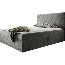 MIRJAN24 Boxspringbett Simoti - Doppelbett mit Stauraum - Hochwertiges Boxspringbett mit zwei Bettkästen, in verschiedenen Größen erhältlich. Der Bezug aus Magic Velvet sorgt für zusätzlichen Komfort und Eleganz im Schlafzimmer.