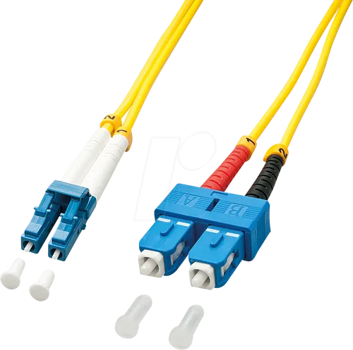 LINDY 47473 LWL-Duplexkabel LC/SC OS2 5m - 9/125μm, Singlemode