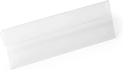 Durable Kennzeichnungstasche HARD COVER mit Falz 1/2 A5 quer, Packung à 10 Stück, transparent, 116119