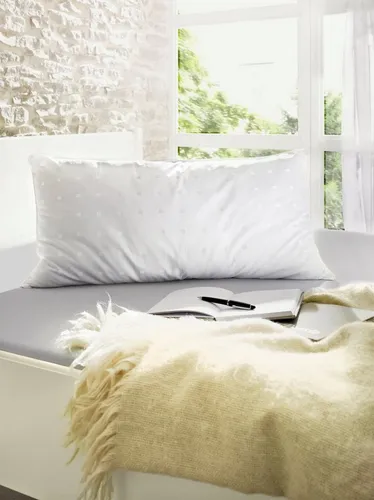DORMISETTE PROTECT & CARE Memo-Fill-Kissen - Hochwertiges Kopfkissen mit Memory-Effekt für entspannenden Schlaf, geeignet für alle Schlafpositionen. Bauschig und waschbar bei 60°C, ideal für Allergiker.